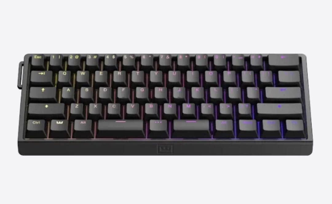 【新品未開封】Wooting 60HE V2 分割スペース 黒 アルミ ANSI