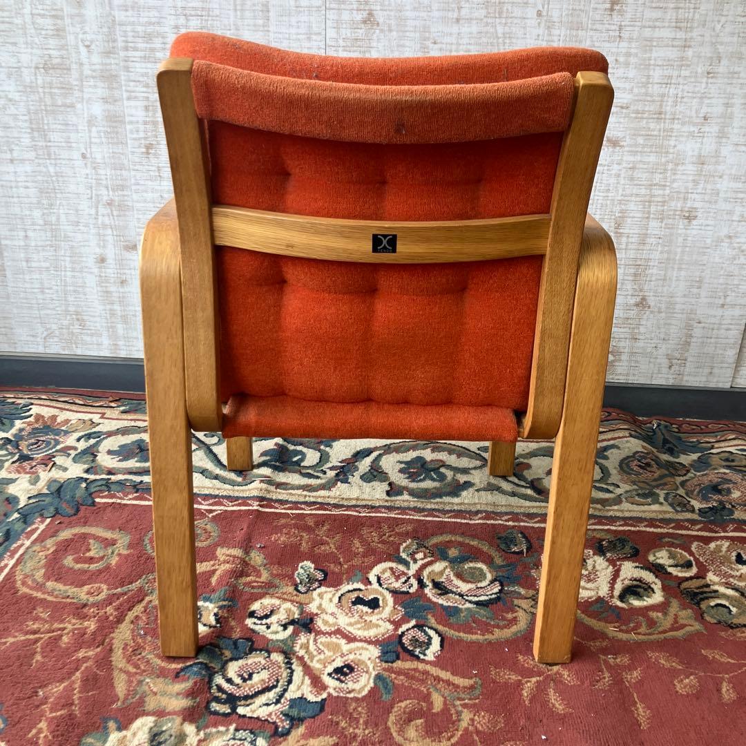 ② 天童木工 プライウッド アームチェア 一人掛けソファー ベントウッドチェアー
