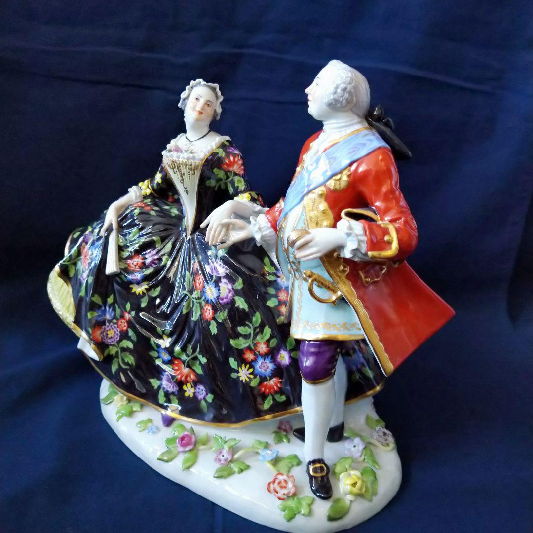 ふーさん✤Meissenフィギュリン『アウグスト三世とマリア・ヨゼファ』✤