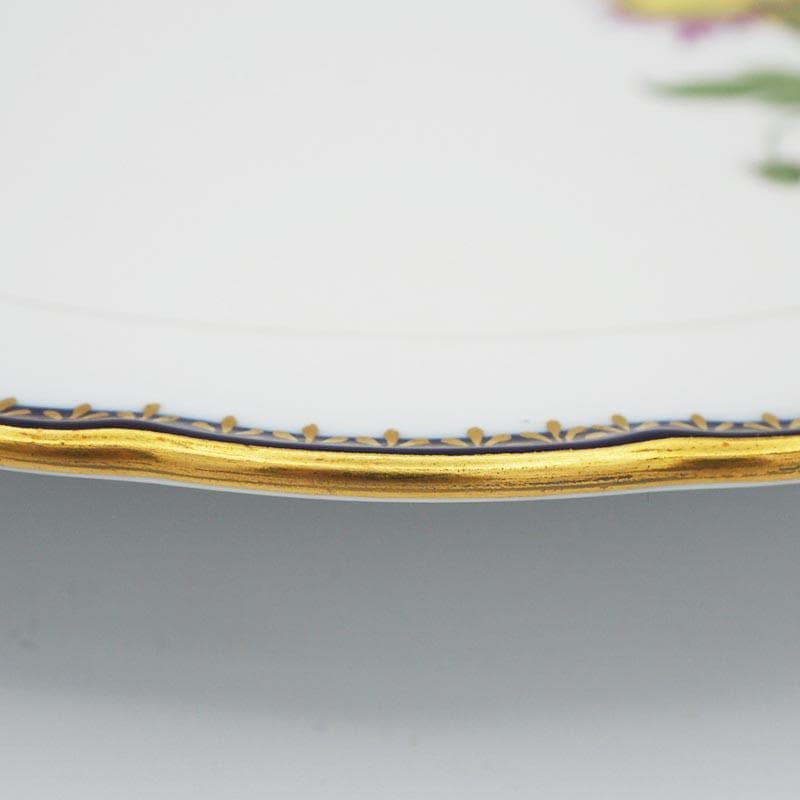 マイセン Aカンテ 金彩 コバルト プレート 20.5cm #1#2#3　3枚