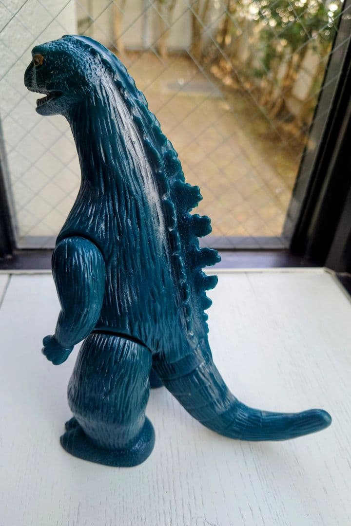 両足刻印 希少 美品 当時物 マルサン ゴジラ ブルマァク 怪獣 ソフビ 東宝