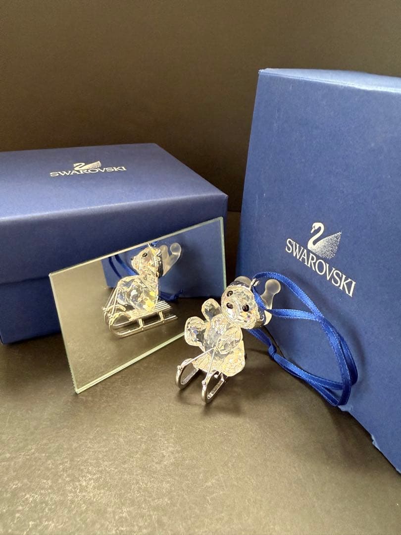SWAROVSKI　オーナメント　スワロフスキー　クリスベア　ソリ