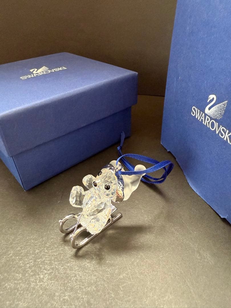 SWAROVSKI　オーナメント　スワロフスキー　クリスベア　ソリ