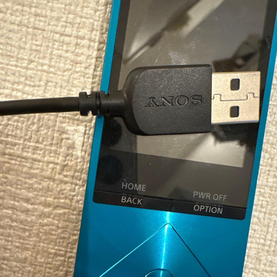 SONY ウォークマン ハイレゾ対応 青色 本体 充電ケーブル有り
