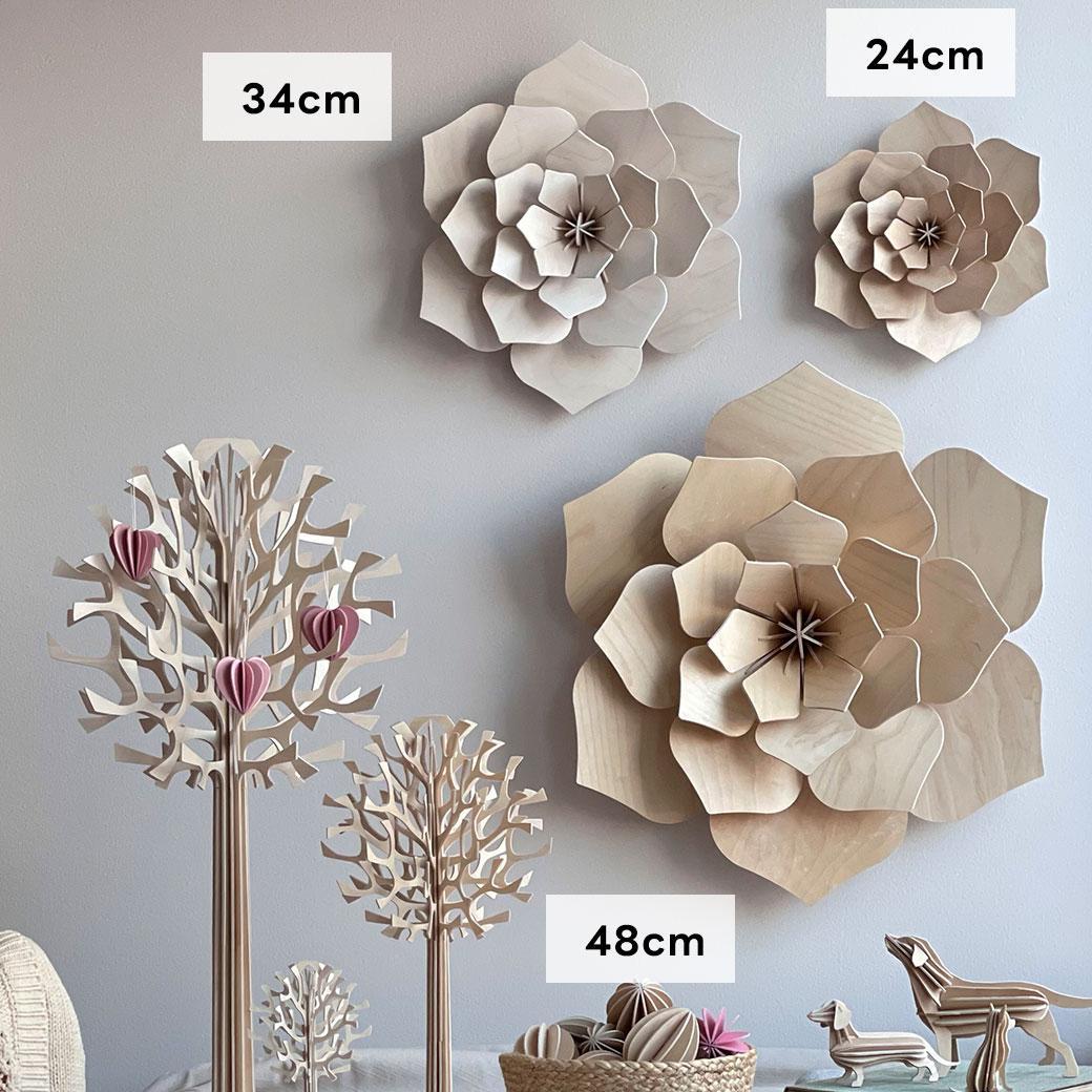 新品☆lovi ロヴィ デコフラワー 34㎝ 北欧インテリア 白樺 フィンランド