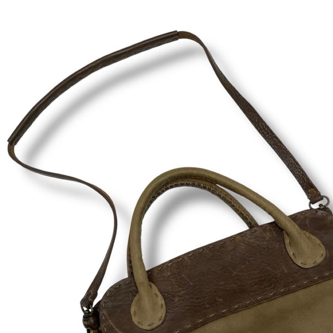 希少 HENRY BEGUELIN レザー 2WAY バッグ メンズ 大容量