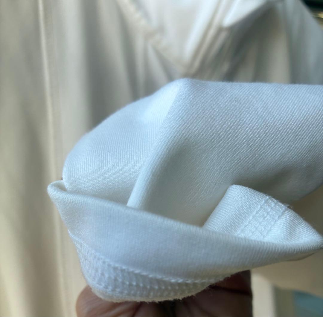 Lija ホワイト ジップアップジャケット Lサイズ