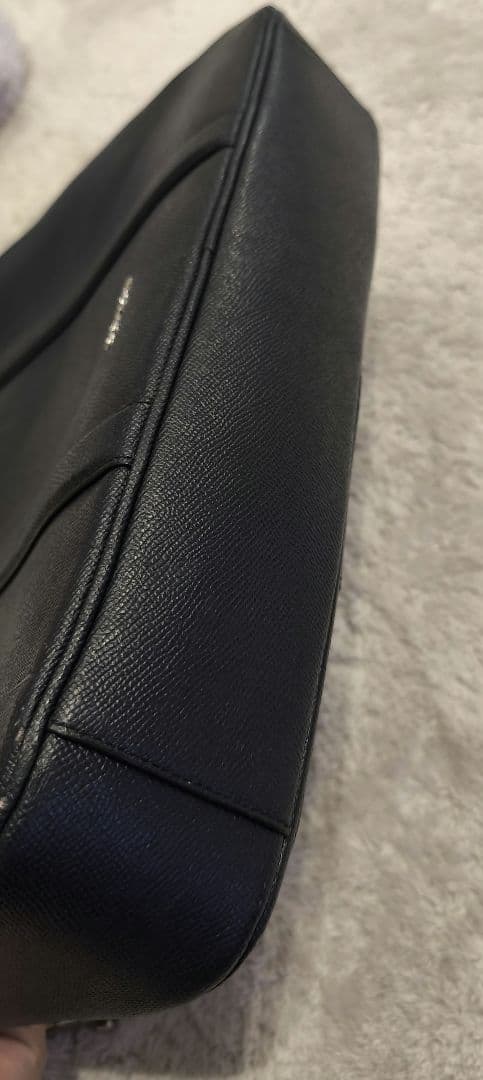 美品COACH 2WAYビジネスバッグ ネイビー ストラップ付き