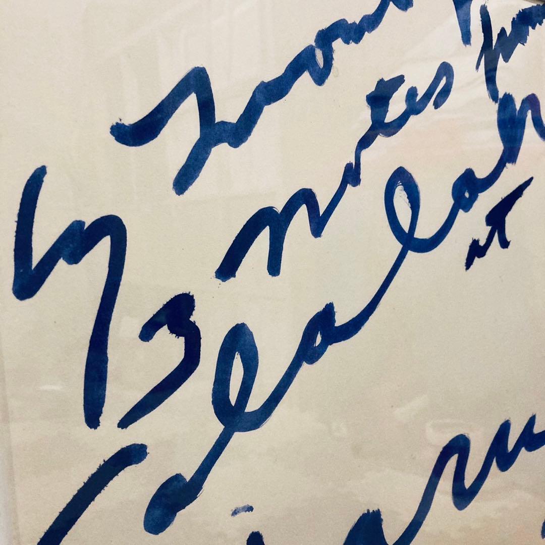 デッドストック正規品Cy Twombly サイトゥオンブリー 特徴額装済ポスター