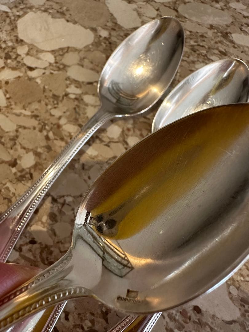 クリストフル　パール　スプーン4本セット