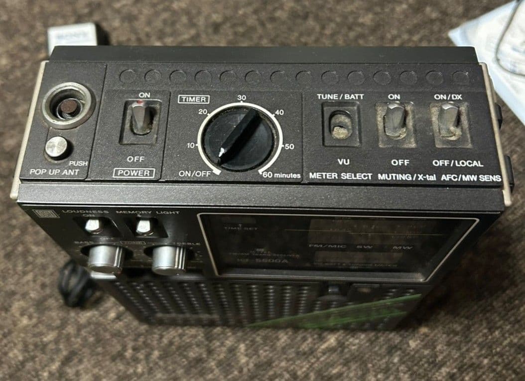 キヨぽん様☆SONY ICF-5500A ラジオ受信機 ACアダプター付