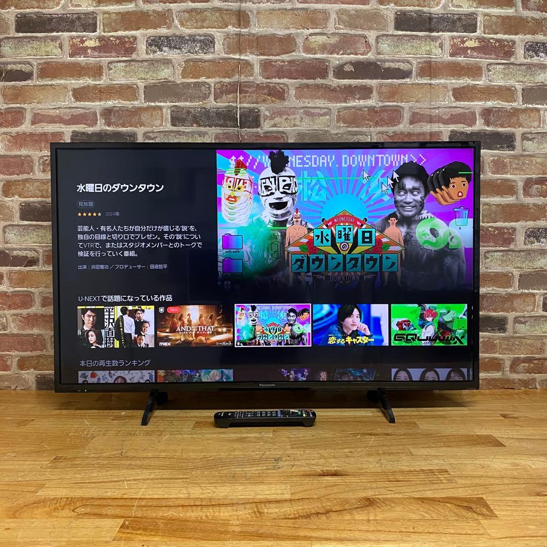 パナソニック 43V型 4K 液晶テレビ スマートビエラ TH-43GX755