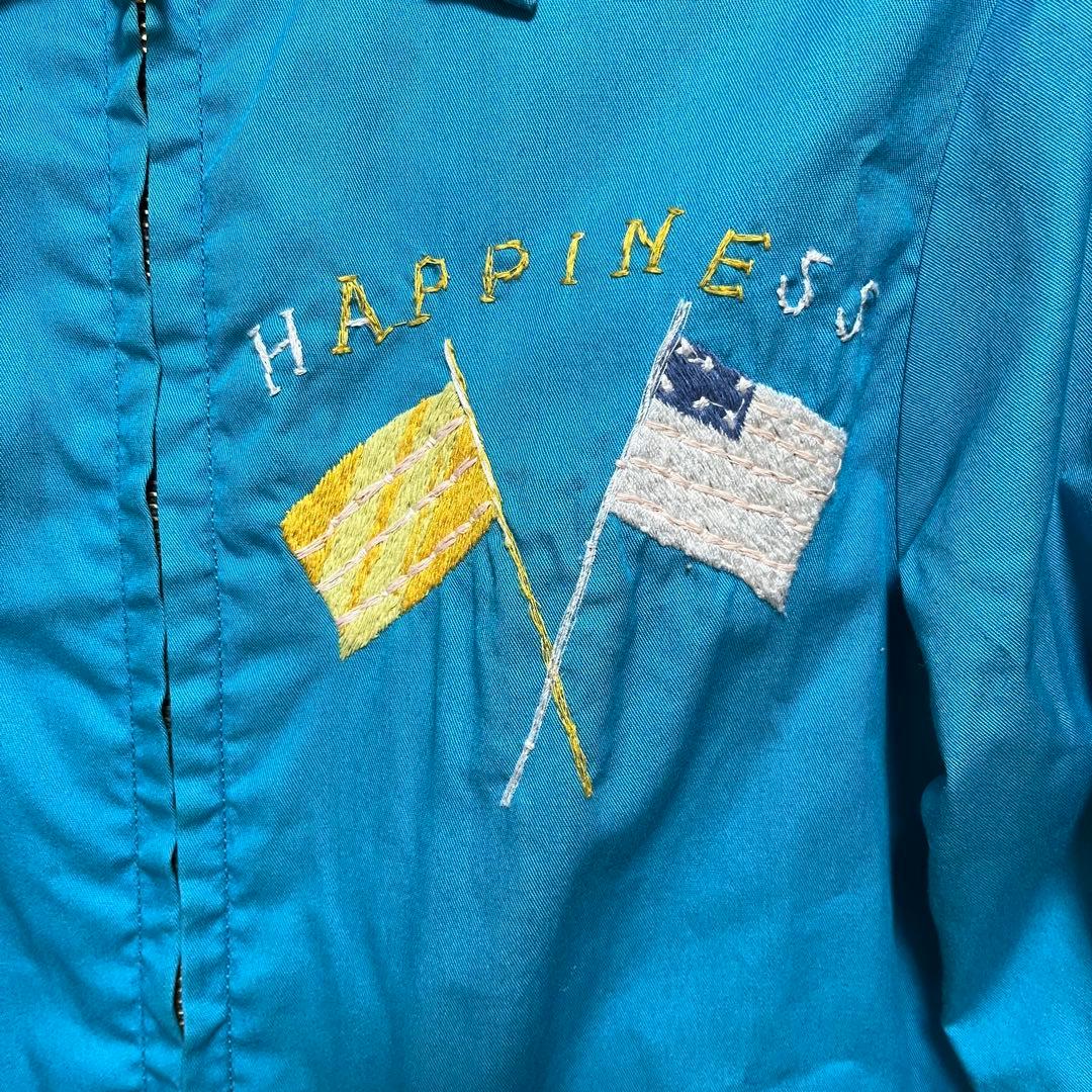 ビームスボーイ ベトジャン ターコイズブルー 刺繍 龍 虎 テーラー東洋