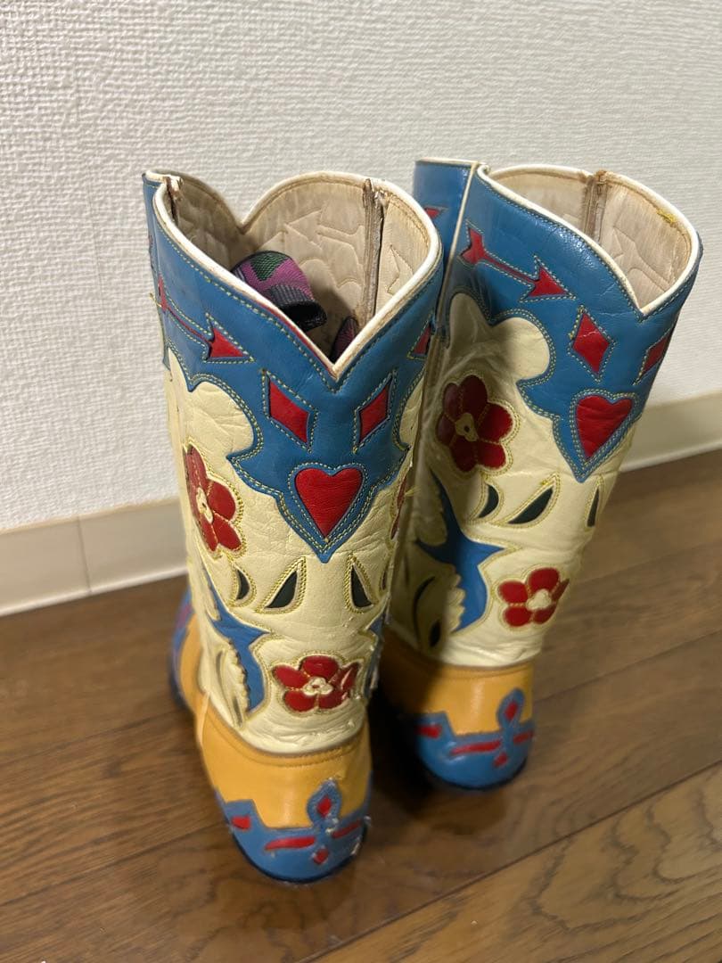 Montana ウエスタンブーツ 花柄 ハート柄