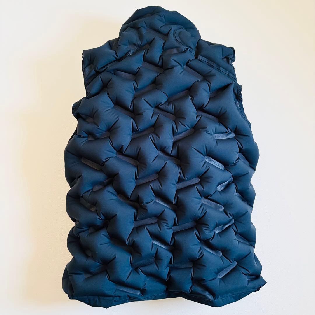 1840【極美品】パーリーゲイツ　エアーベスト　調整可能　ブラック　XL相当