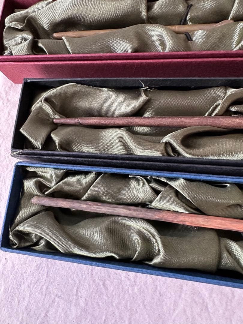 【希少】ハリーポッター 杖 3本セット スタンド付 ロン・ウィーズリー