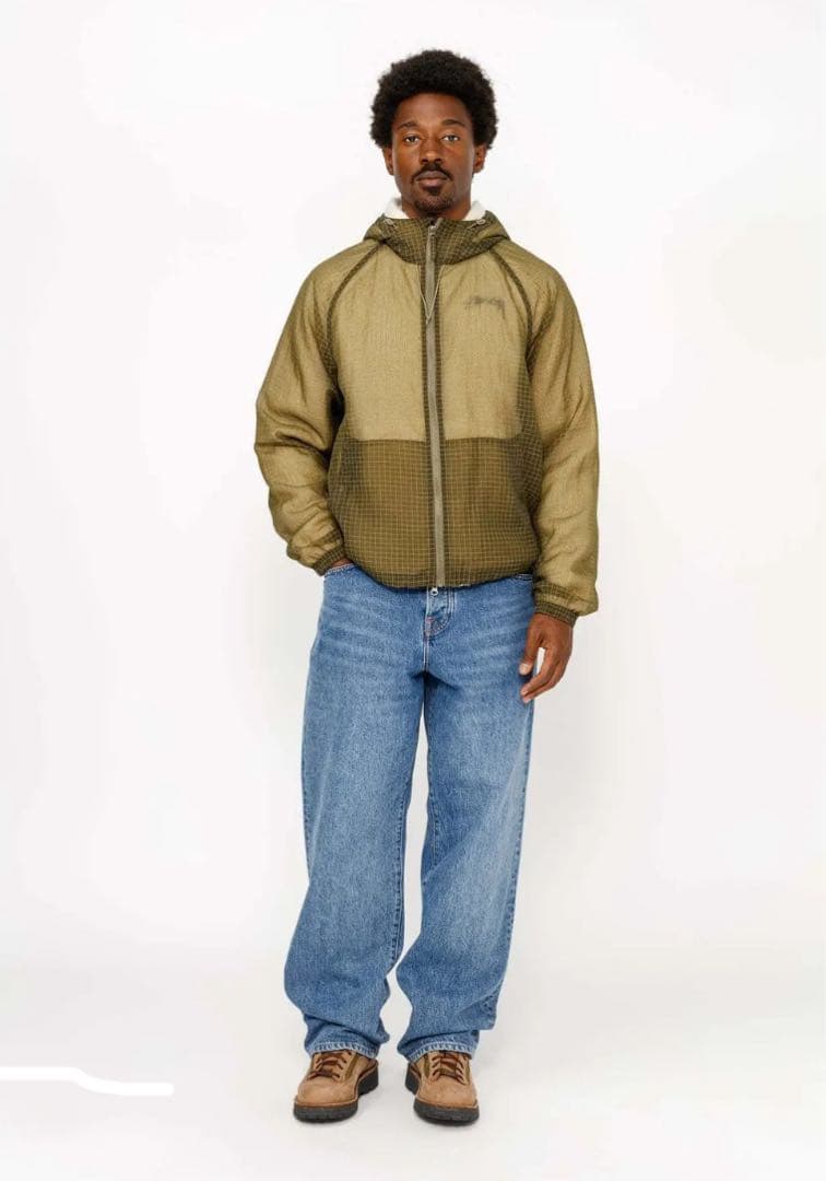 ジャケット・アウター STUSSY BEACH SHELL TRANSPARENT RIPSTOP