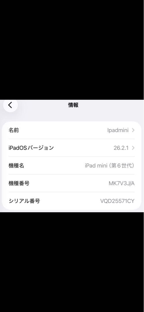 iPad mini （第6世代）　Wi-Fi 256GB スターライト