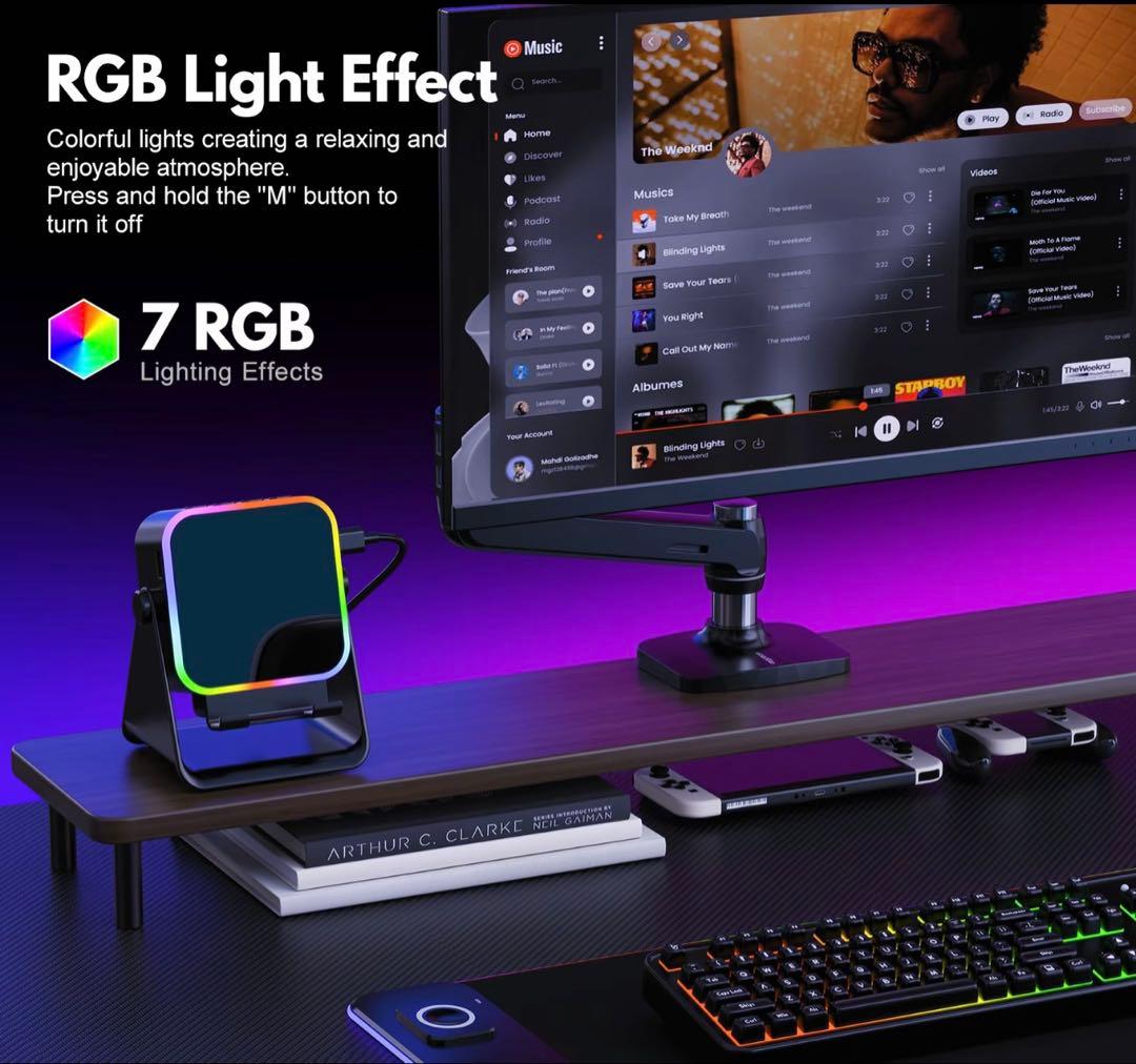 Bluetoothスピーカー付きインダクション充電器