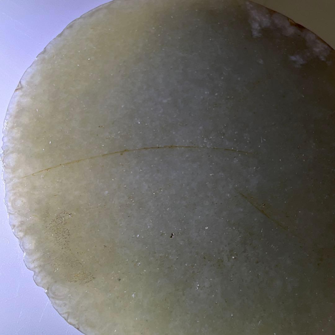 白砡　彫刻　直径約9㎝　75g 東Y7-1020☆2Fタサオ