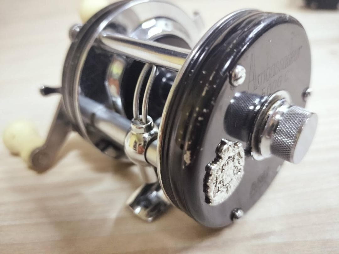 アブガルシア　アンバサダー5000C 　ビンテージ　リール abu 　黒#