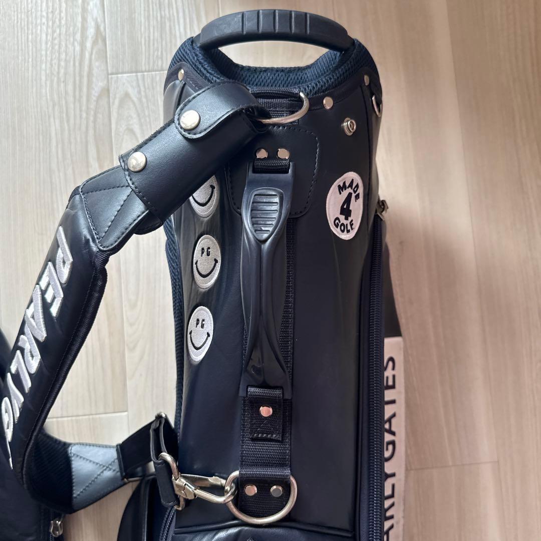 パーリーゲイツ　キャディバッグ　ショルダー式　スタンド式　紺　ネイビー　ゴルフ