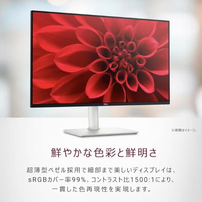 【DELL】23.8インチ ホワイトモニター S2425HS-A