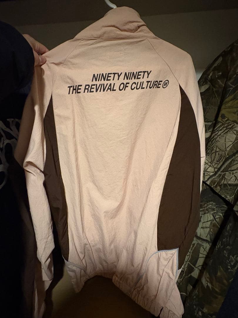 9090 ナイロンジャケット ピンク/ブラウン