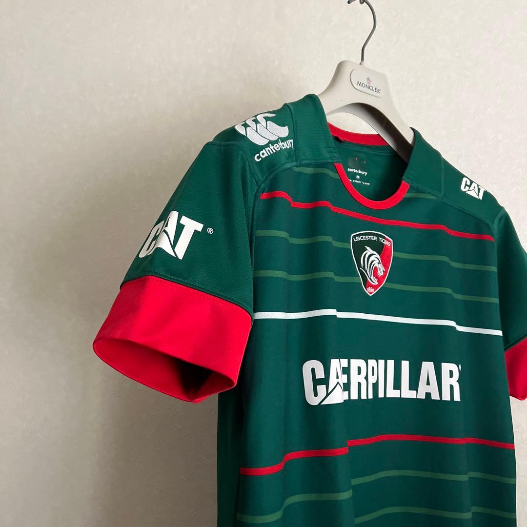 カンタベリー レスタータイガース ラグビー ジャージ ラガシャツ ポロシャツ M