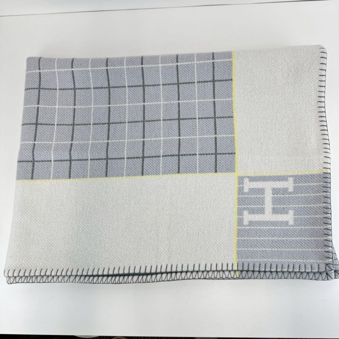 新品　HERMES エルメス　ブランケット　プレード　アヴァロン　カブリオル