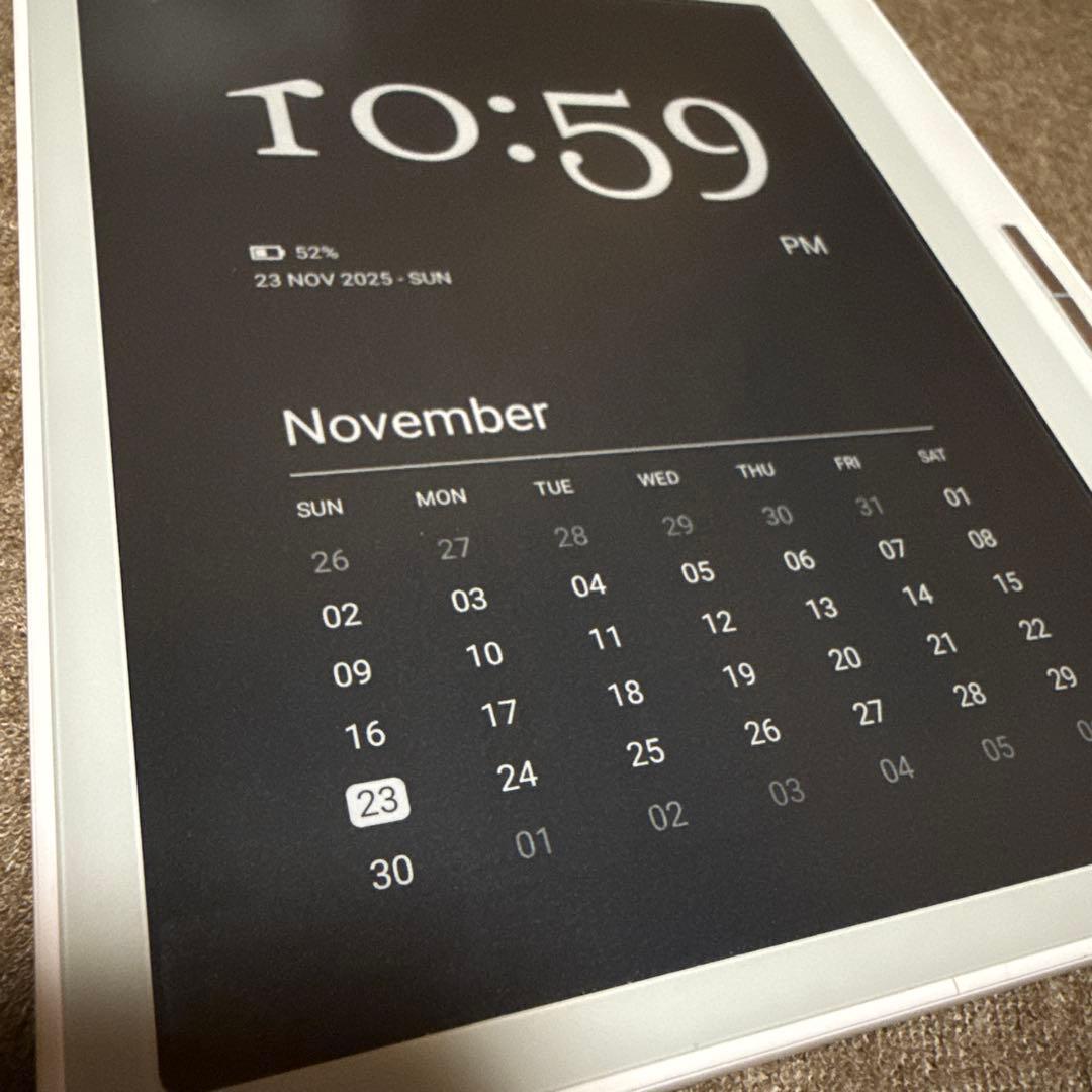 BOOX Leaf2 ホワイトモデル E-Ink Androidタブレット
