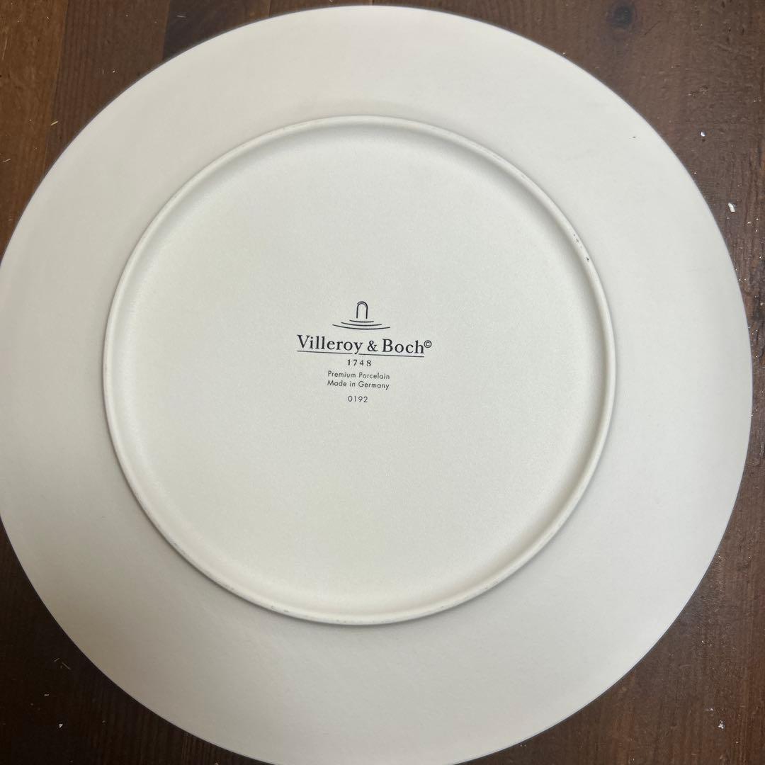 Villeroy & Boch マニファクチャーロックプレート 25cm 白　黒