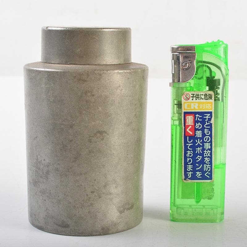 Momo 煎茶道具　古錫　点銅款　茶壷　茶心壷　約187g　M　R7269