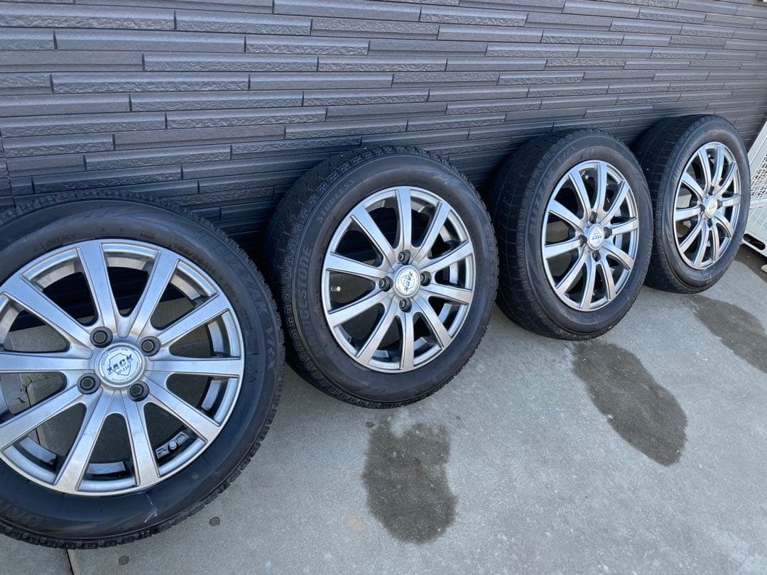 155/65R14 ブリヂストンタイヤ　 ホイール付き 4本セット×2組