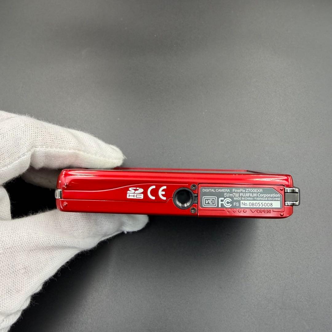 FUJIFILM FINEPIX Z700EXR レッド デジタルカメラ
