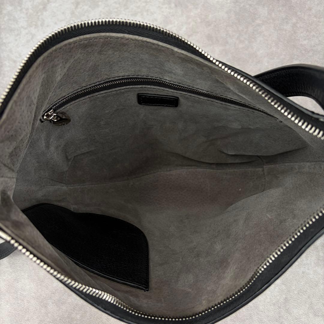 【美品✨】ヒロフ 2way ショルダーバッグ ハンド クロスボディ レザー ロゴ