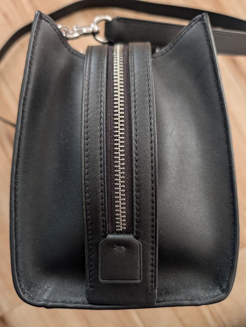 美品 COACH スタッズ 2WAY ハンドバッグ 黒