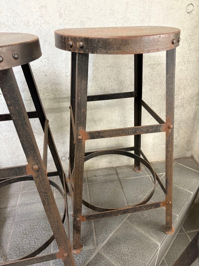 専用 3脚セット 引取限定 FLYMEe購入 アイアン製インダストリアルスツール