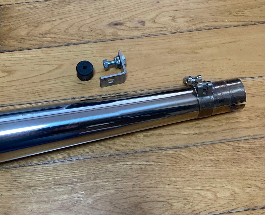 SR400 シムズクラフト トラディショナルメガホンマフラー