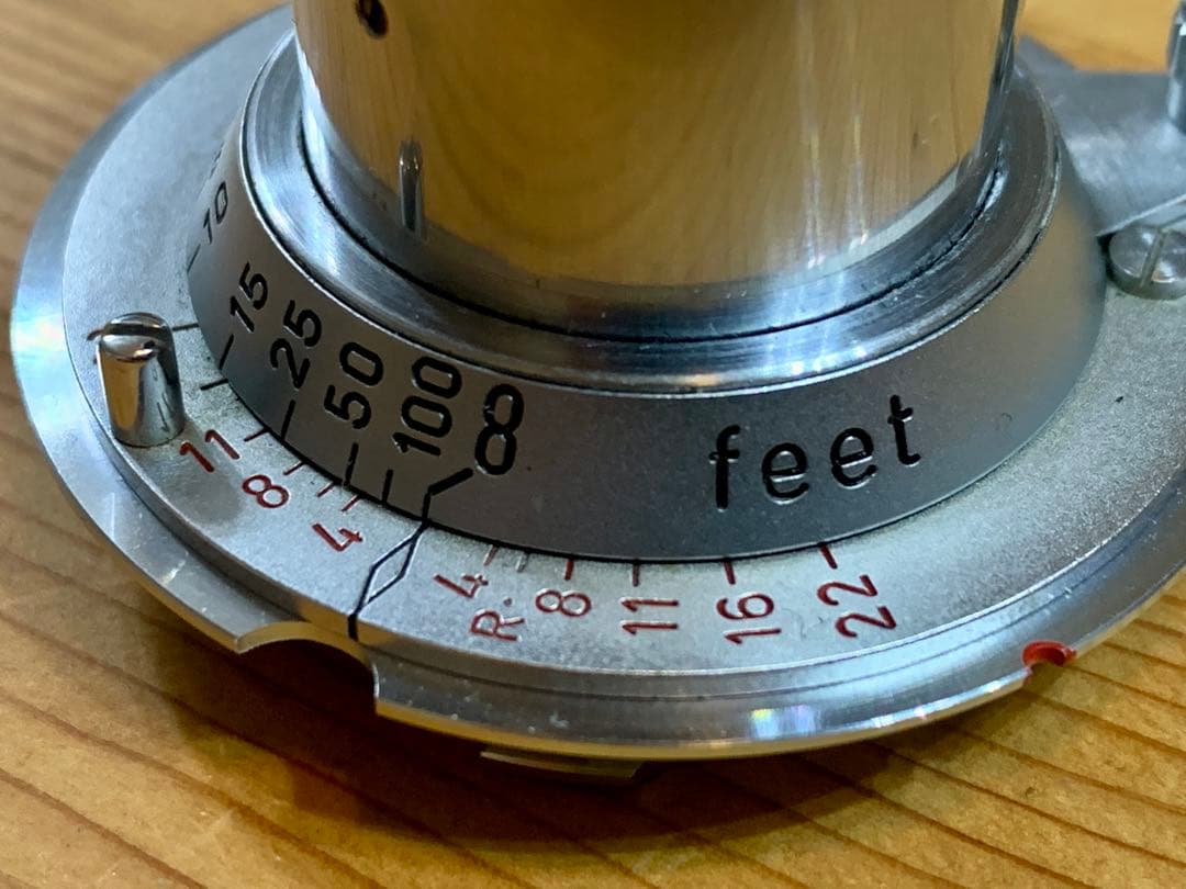 【美品】Leica Elmar 5cm F3.5 ダイヤモンド赤エルマー