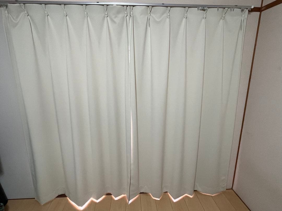 遮光1級カーテン4枚、UVカットレースカーテン2枚　ベルメゾン　オーダー