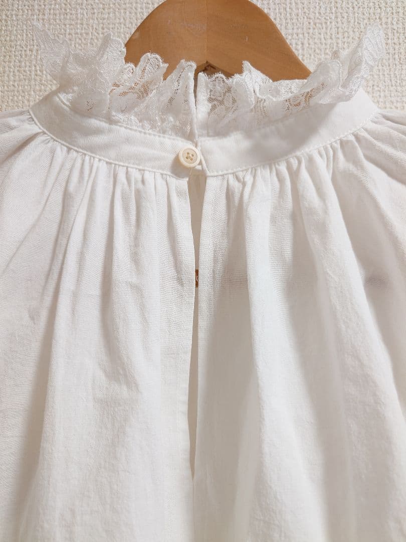 美品　ウィムガゼット　レースギャザーブラウス