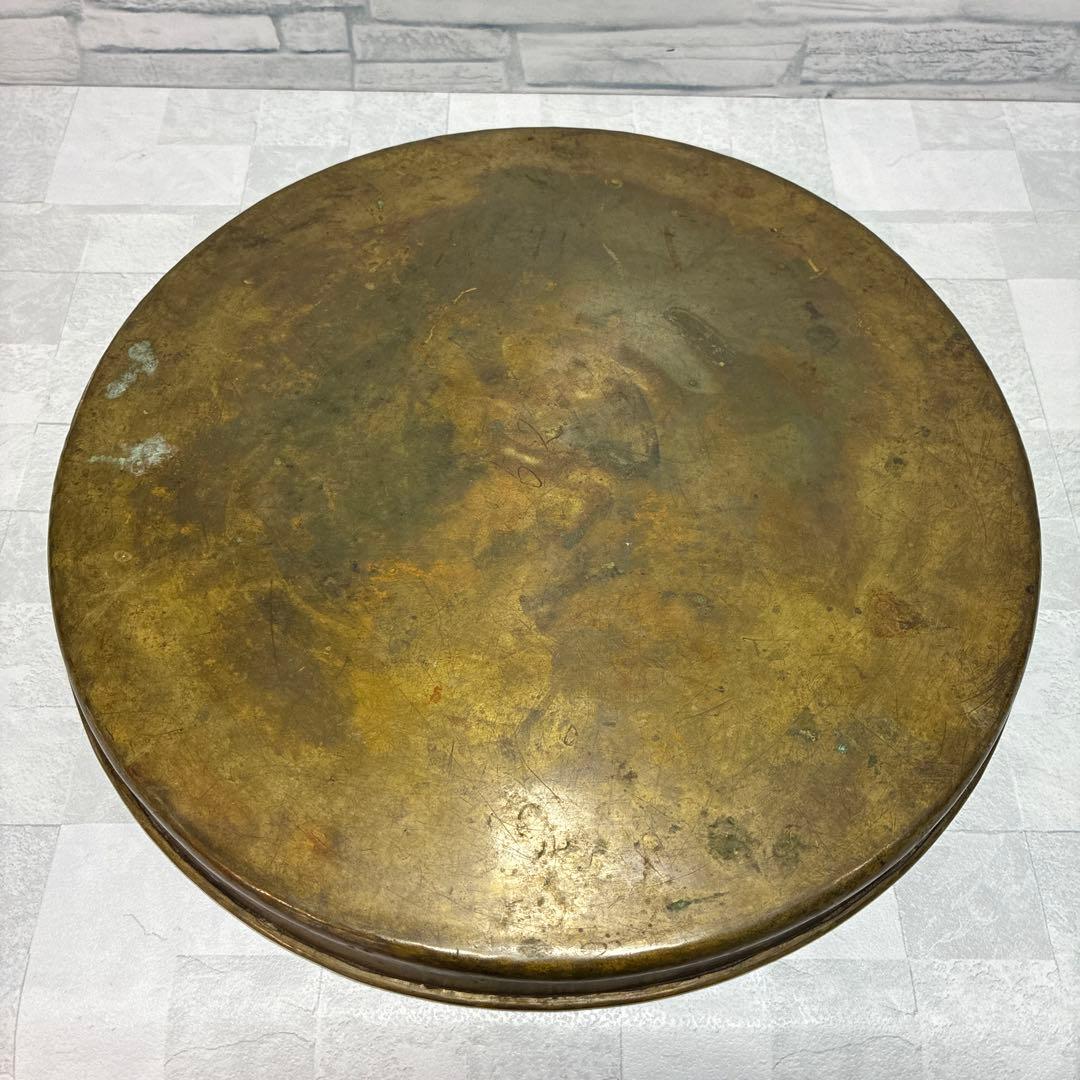 真鍮 パレット アンティーク 芸術 昭和 レトロ 30.5cm