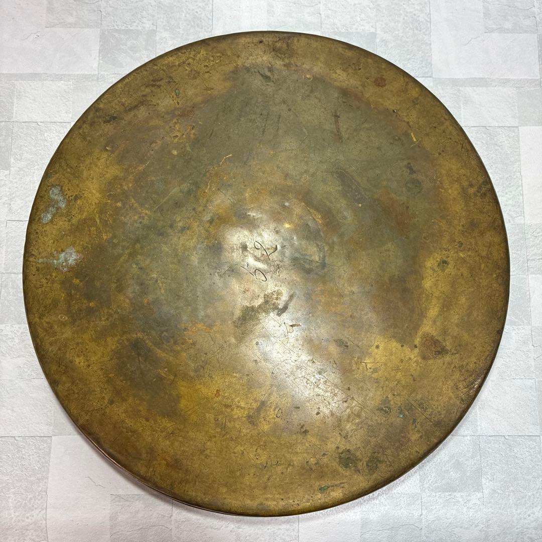 真鍮 パレット アンティーク 芸術 昭和 レトロ 30.5cm