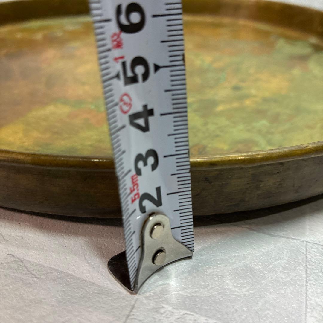 真鍮 パレット アンティーク 芸術 昭和 レトロ 30.5cm