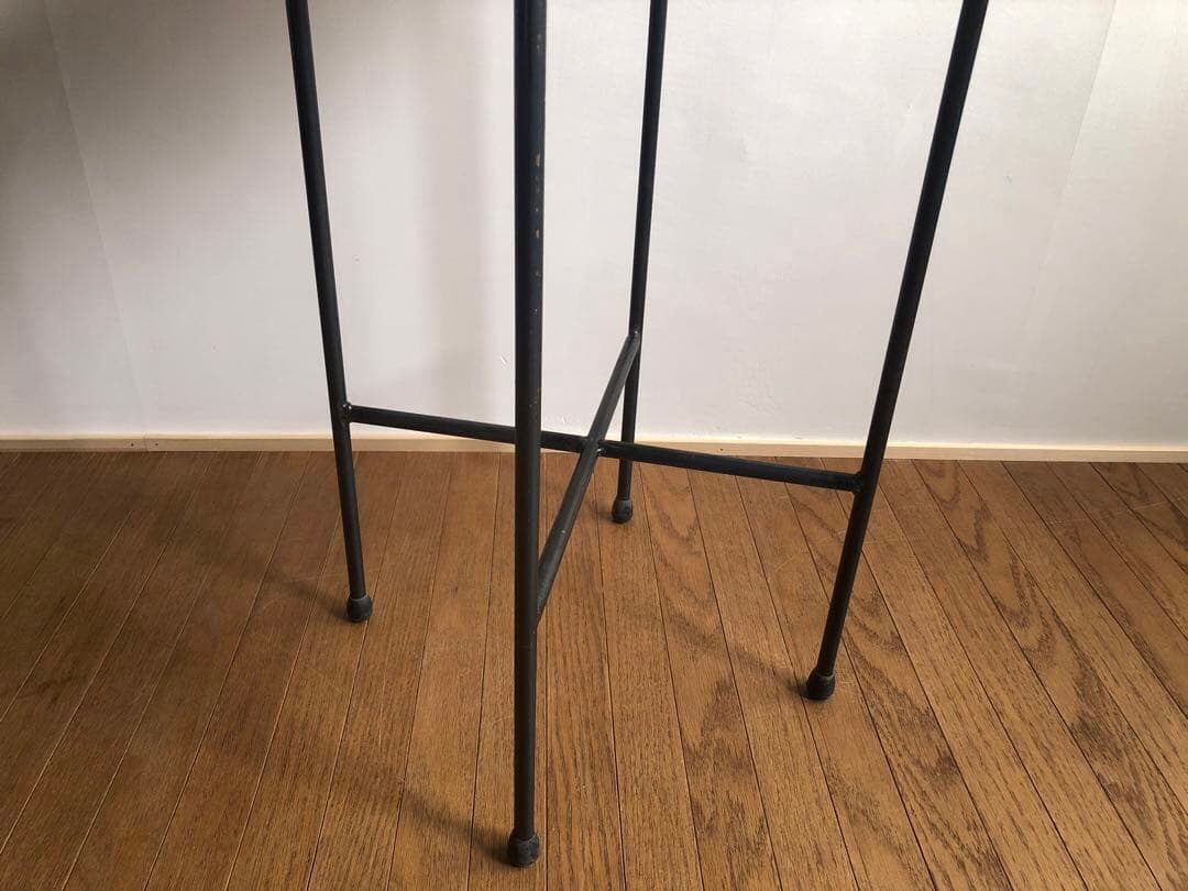 古家具 鉄無垢フレーム パッチワーク ハイスツール カウンターチェア ① 北欧