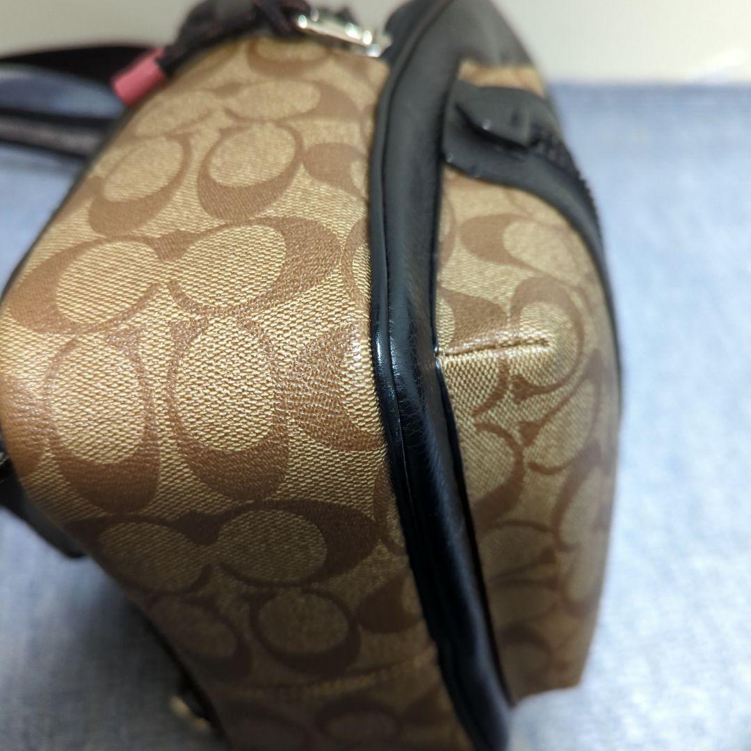 Coach リュック型バッグ 黒/ベージュ