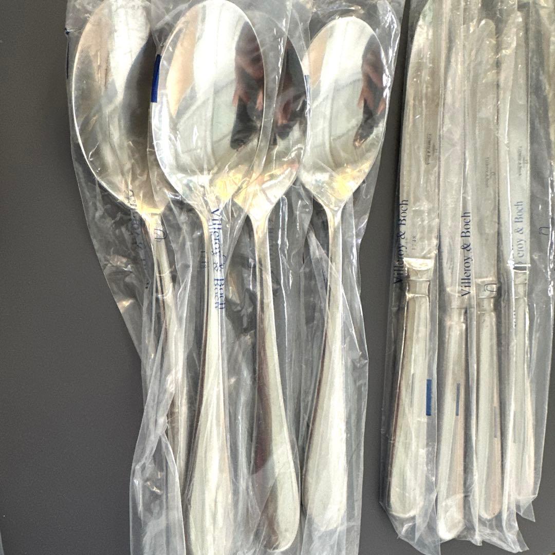 値下美品未使用villeroy&boch ビレロイ&ボッホフォークナイフスプーン