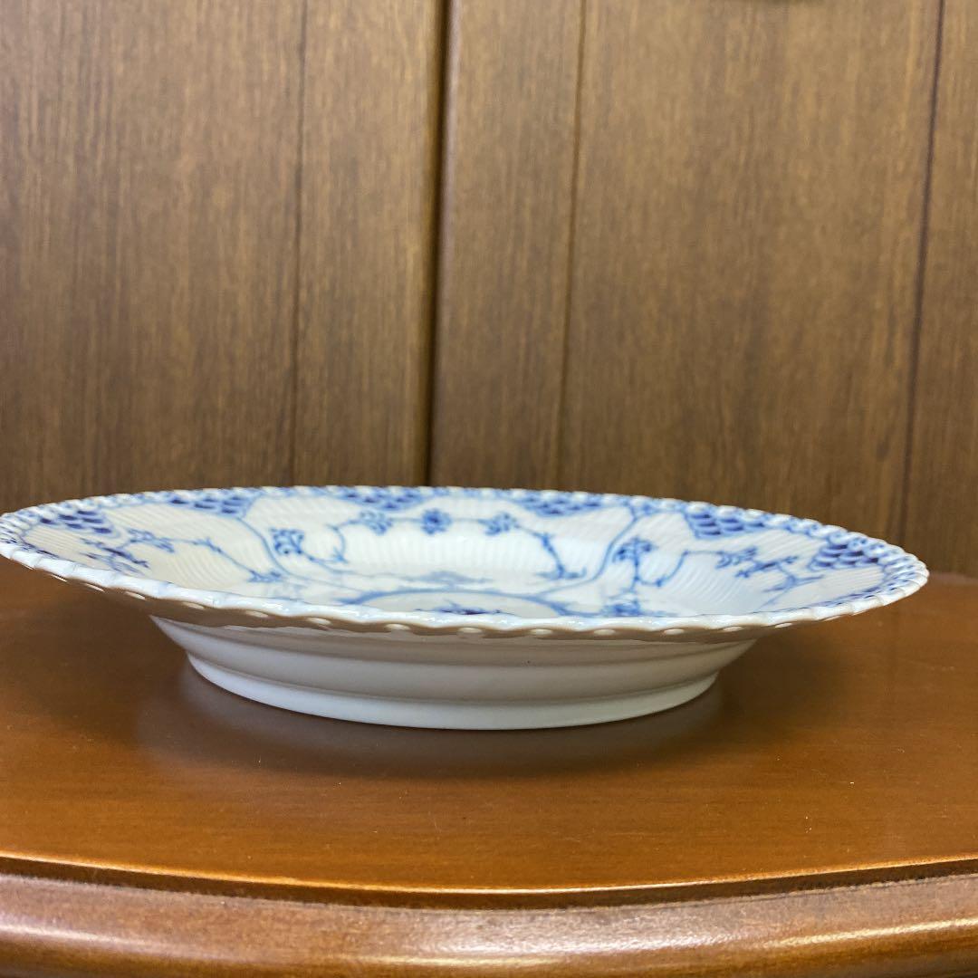 ロイヤルコペンハーゲン ブルーブルーテッドフルレース　プレート2枚セット