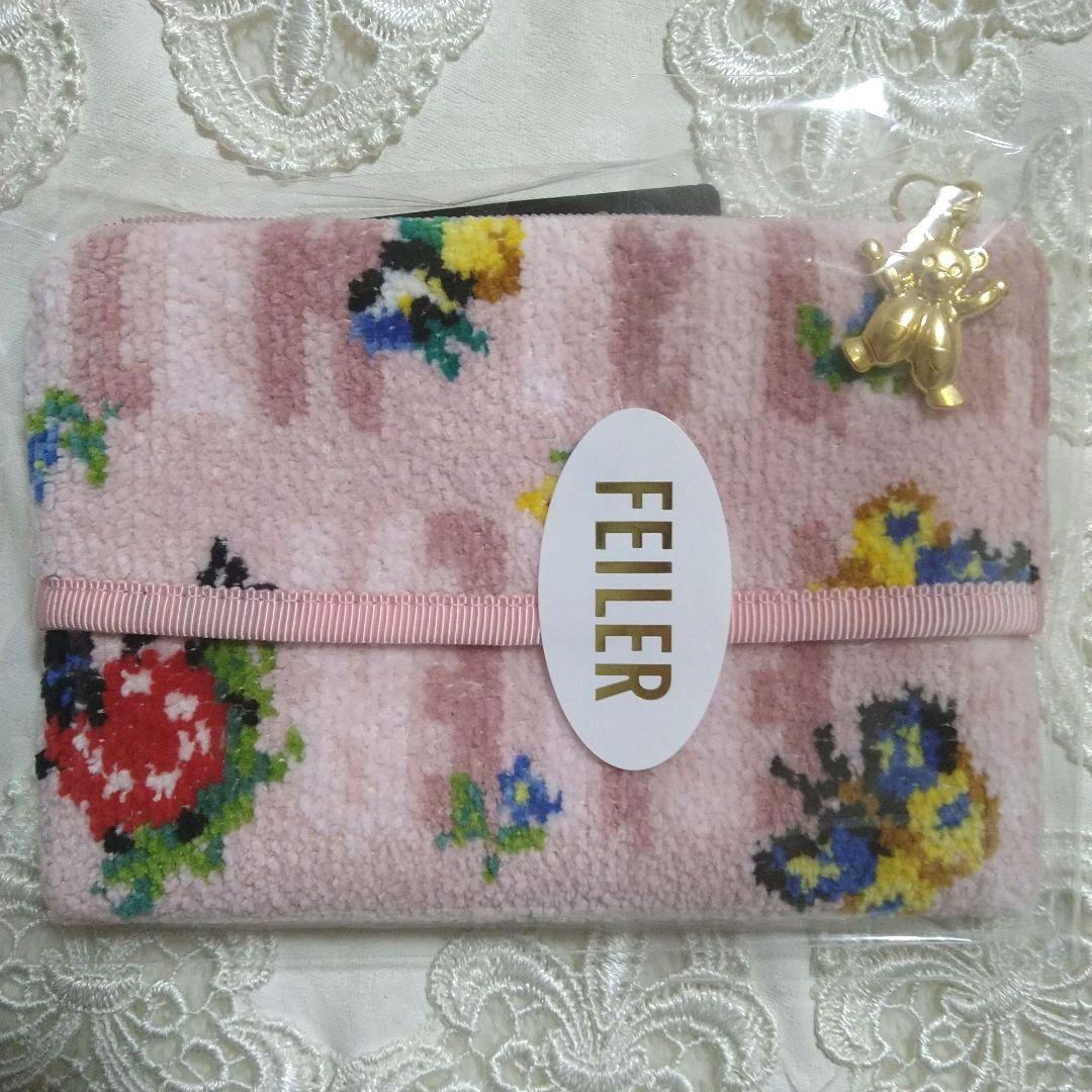 【新品】フェイラーアンドハイジ　ティッシュポーチ＆ハンカチ 2点セット